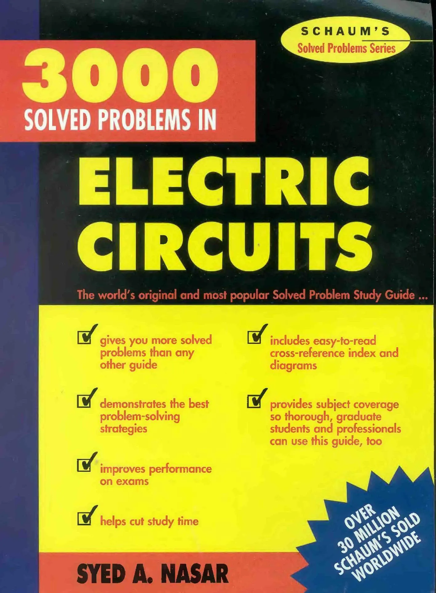 3000 Solved Problems in Electric Circuits book cover