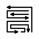 Arrow Flow Line Tap Out Puzzle icon