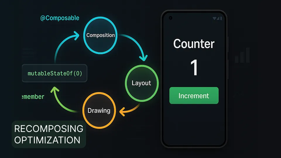 Understanding the three phases of Compose rendering helps developers optimize recomposition for better app performance and user experience.